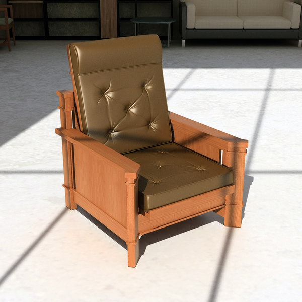 frank lloyd dana obj - Dana Thomas Recliner... by Lajhar 